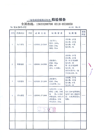 二氧化碳爆破催化器检测报告